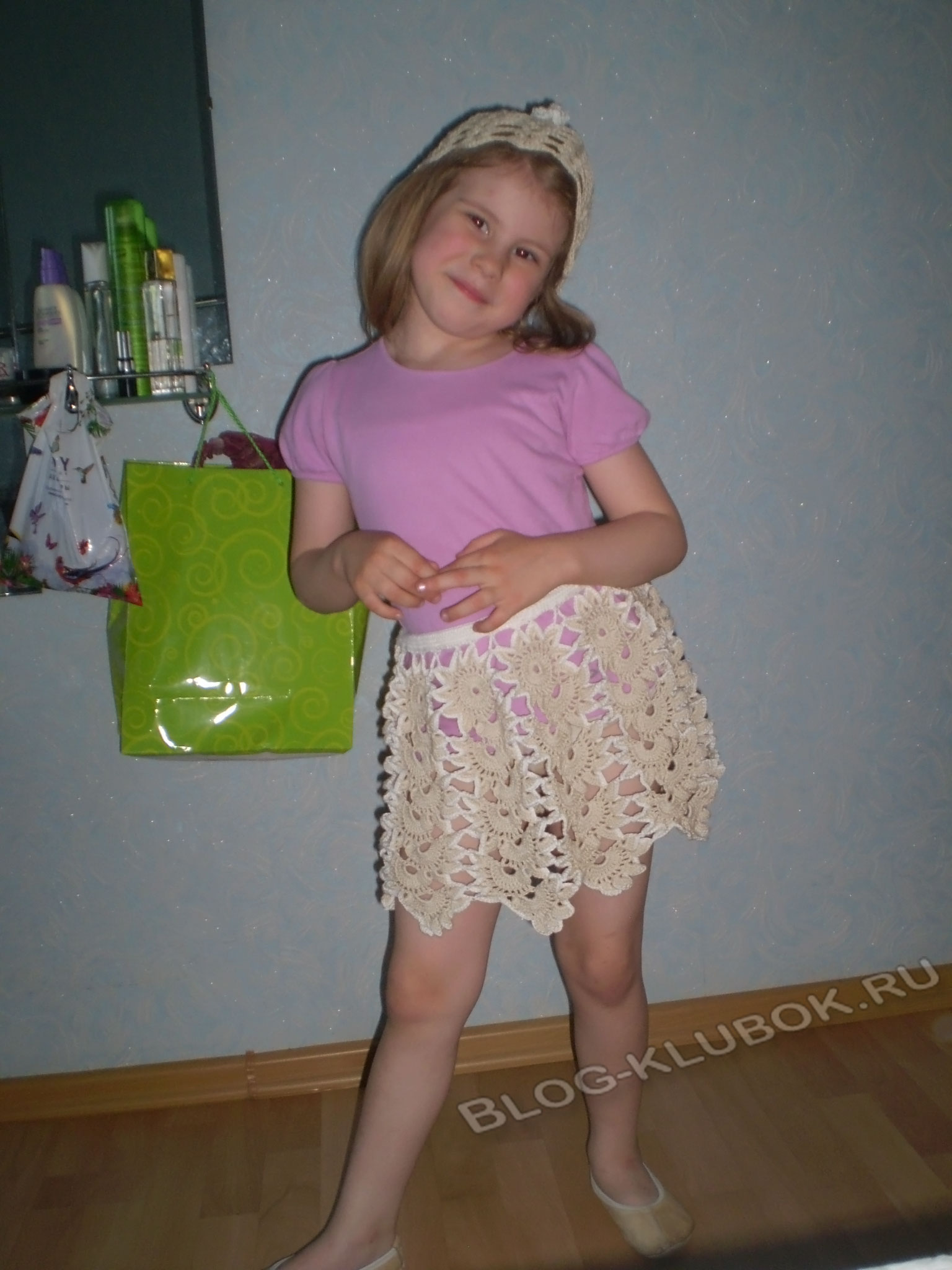 Детская летняя юбка на девочку 10 лет, связанная крючком. Описание + схемы